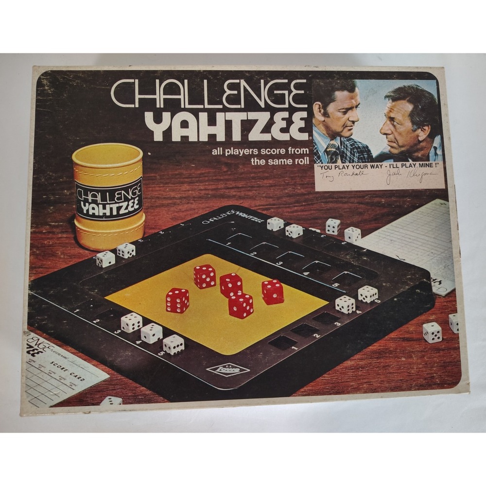 1978 Milton Bradley Challenge Yahtzee Game - Incomplete